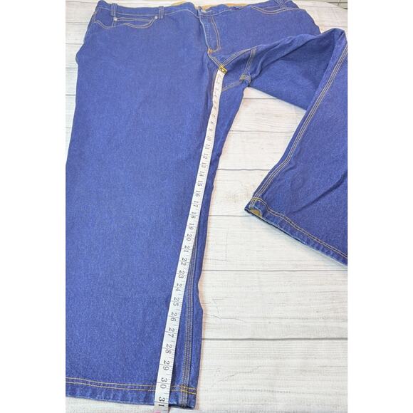 Duluth Trading Men’s Ballroom Relaxed Fit Jeans Dark Denim Size 48x32 - Picture 3 of 7